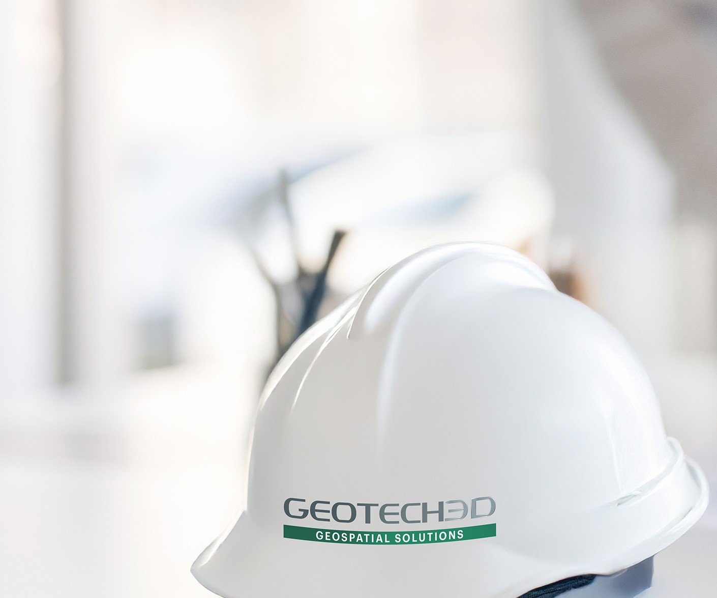 City skyline with drone